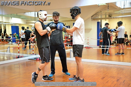 2019-05-30 Milano - pound4pound boxe gym 0285 Emanuele Pelizzo vs Lorenzo Porro